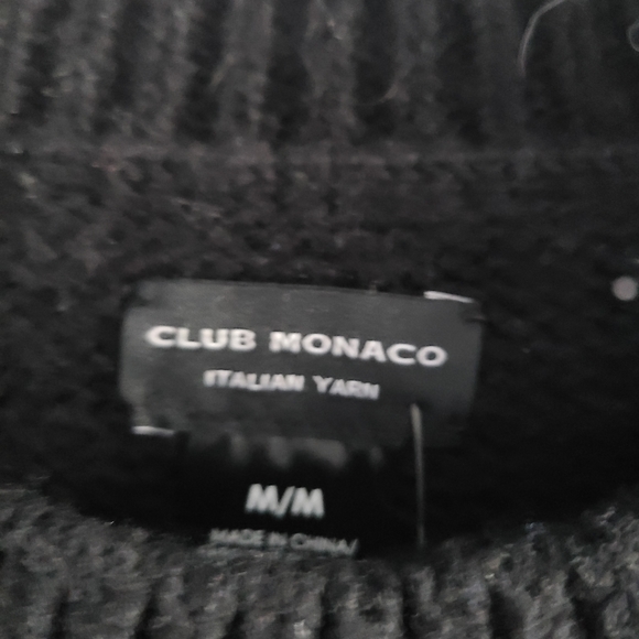 Italian Yarn Mens Crewneck Sweater Club Monaco Size Medium - Picture 2 of 7